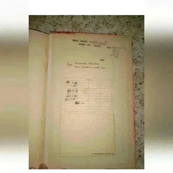 Vtg The Trouble With Gus Charles Raymond Hardcover Book RARE HTF School library - Picture 3 of 4